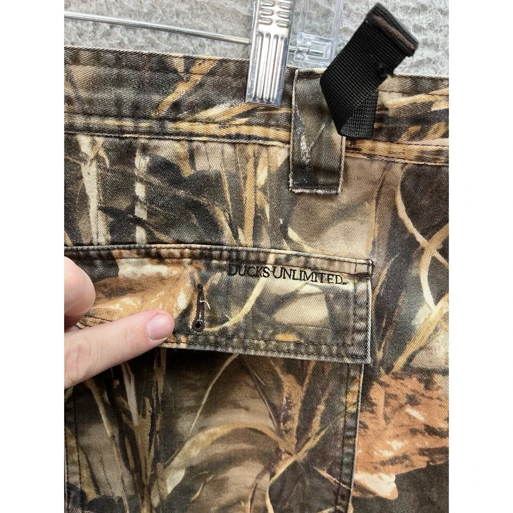 Vintage Ducks Unlimited Pants Mens 2XL XXL Camo Cargo Whitewater Advantage Max 4